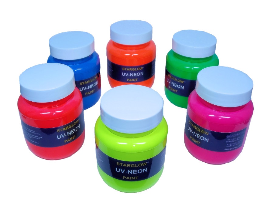 Glow in the Dark Acrylic Paint - Fluorescent Paint - Neon Paint