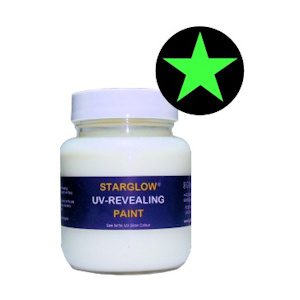 Starglow Clear UV Invisible Green Paint
