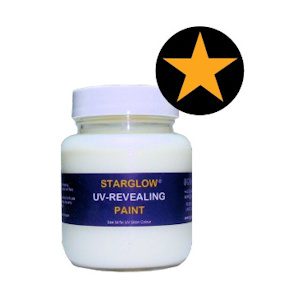 Starglow Clear UV Invisible Orange Paint