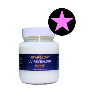 Starglow Clear UV Invisible Pink Paint