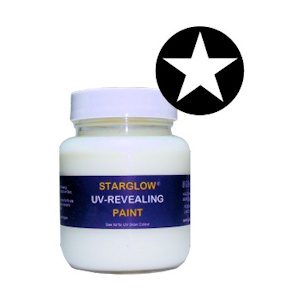 Starglow Clear UV Invisible White Paint