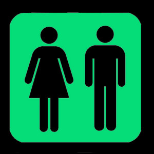STARGLOW Room Finders Unisex Toilet Sign