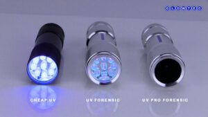 UV Forensic Torch comparison 1