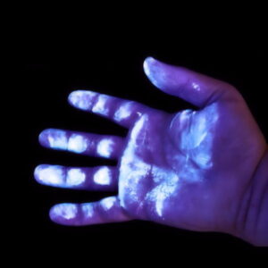 Invisible UV theft detection powder